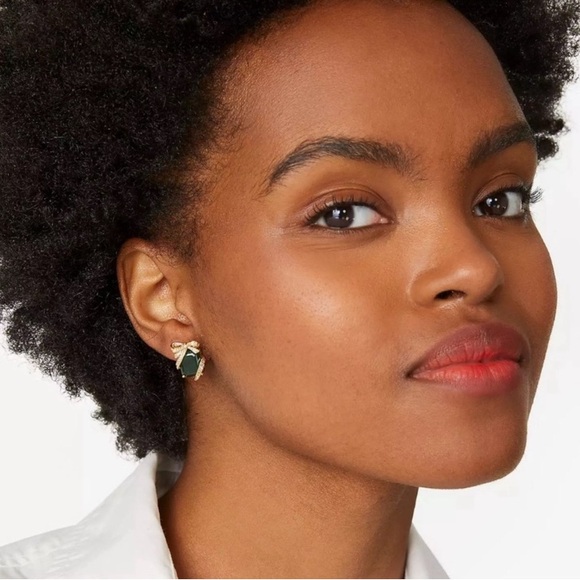 Kate Spade Pave emerald present Earrings - Picture 3 of 4